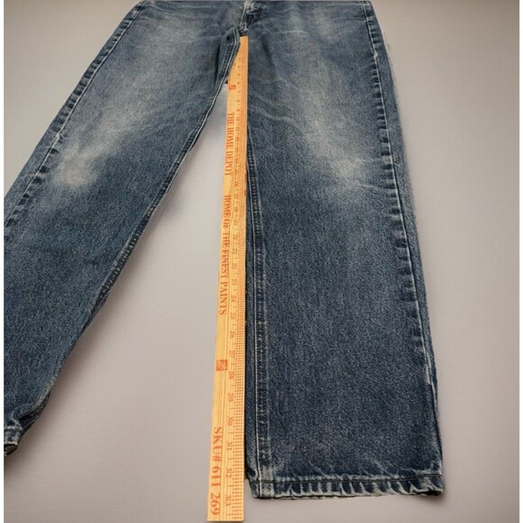 Carhartt Relaxed Fit Jeans Mens 36x34 Blue Cotton Work Denim Pants B17DST - Picture 7 of 9